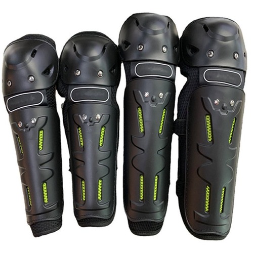 Cycling Motorcycle Knee Pads and Elbow Pads Set, Racer Off-Road Protective Gear, Suitable for All Seasons