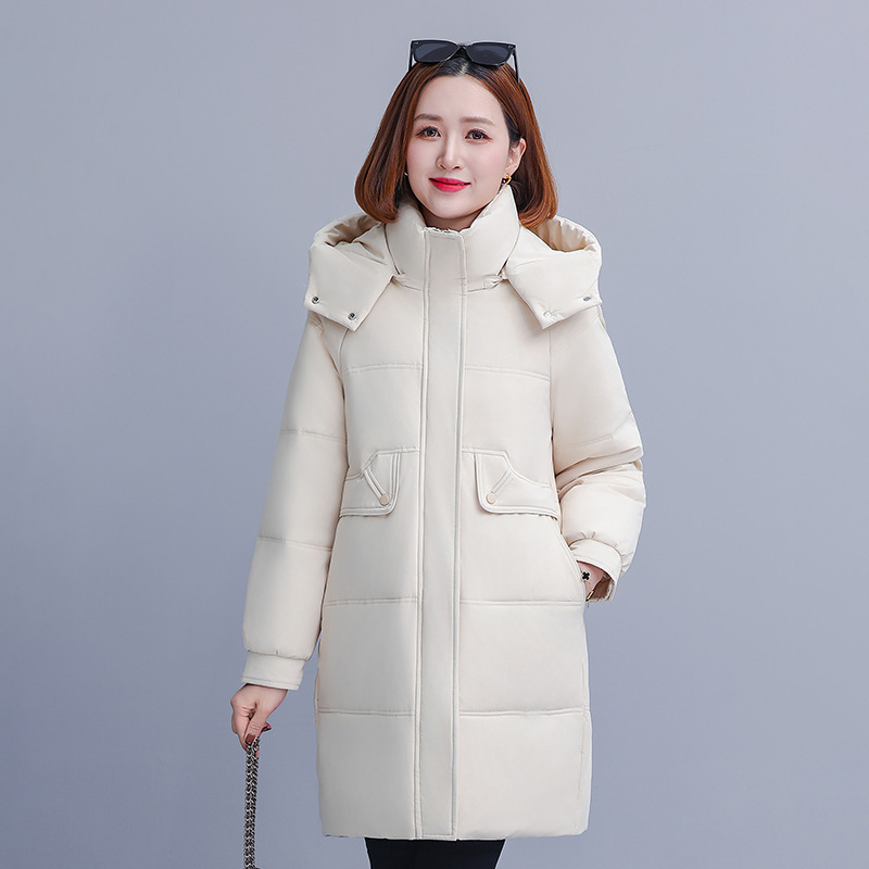 New Winter Fashion Women's down Jacket Mid-Length Middle-Aged Mother's Waist Casual Versatile Thickened Warm Jacket New Winter Fashion Women's down Jacket Mid-Length Middle-Aged Mother's Waist Casual Versatile Thickened Warm Jacket