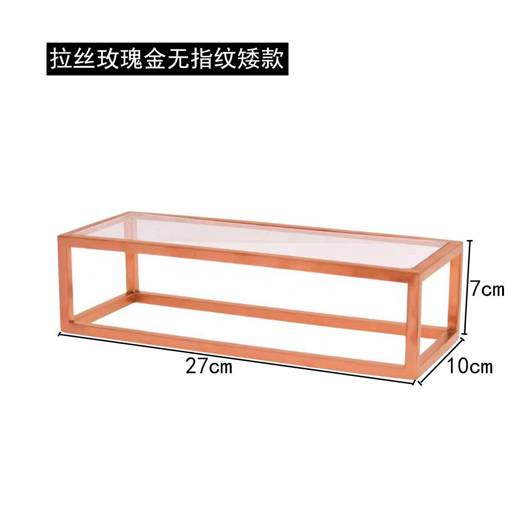 브러시드 로즈 골드 쇼트 모델