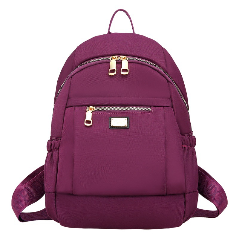 Multi-capa ligera de gran capacidad madre bolsa de viaje de ocio al aire libre de las mujeres mochila portátil simple contraste de color mochila