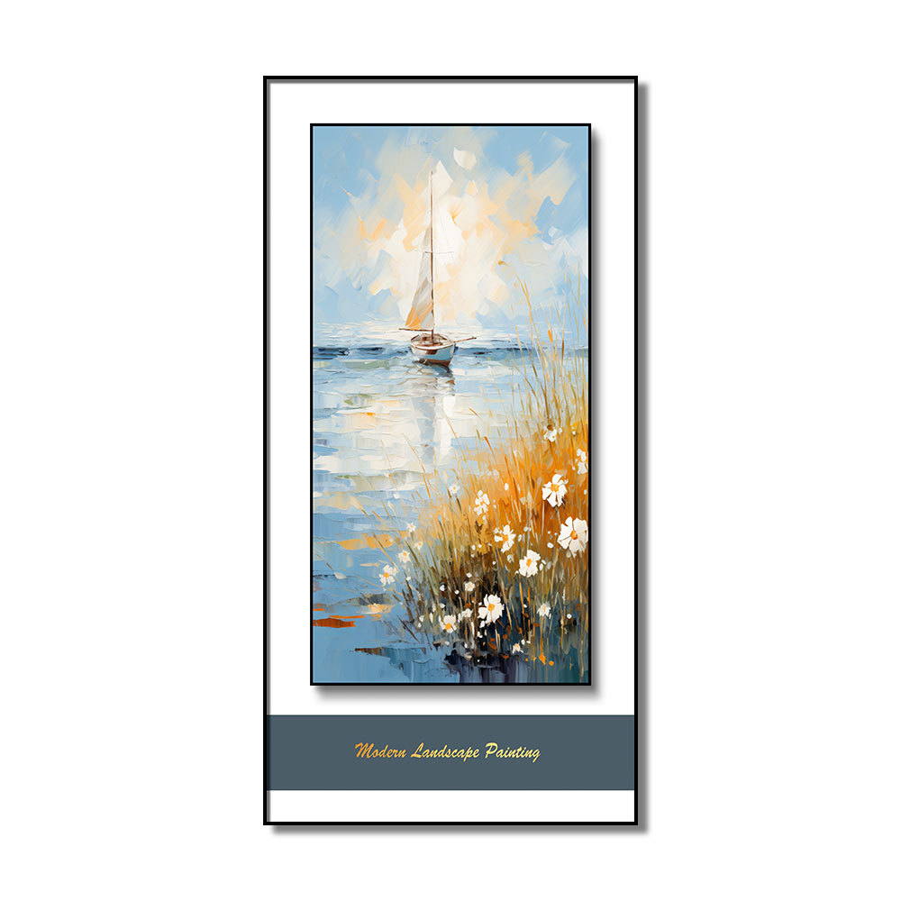 Pasillo de entrada Pasillo Flor Pintura decorativa Cuero Hoja de oro Suspensión Doble estrella Flash Pintura colgante