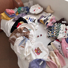 童装摆摊货源 品牌撤柜 巴布豆儿童圆领秋冬卫衣加绒立体公仔帽衫