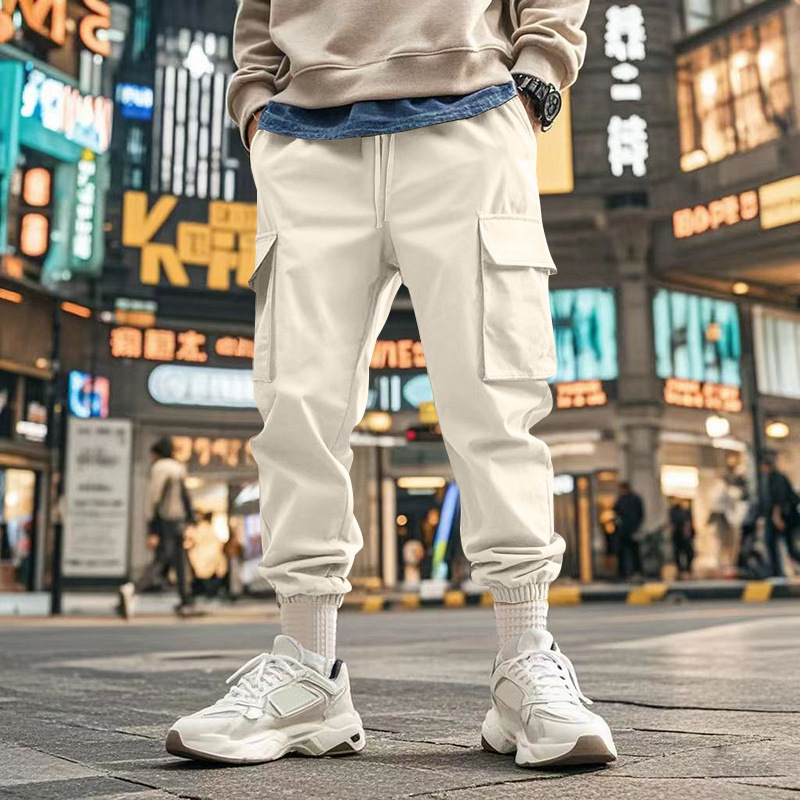 Transfronterizos Amazon otoño americano al aire libre multibolsillos hombre suelto moda casuales camisetas deportivas pie pie pantalones