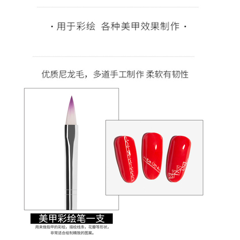 Especial transfronteriza para nuevas herramientas de uñas traje de uñas pintura pluma Archivo de uñas hoja de estaño polvo cepillo traje