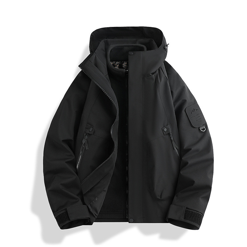 新款冲锋衣女三合一防风防水户外登山服男可拆卸外套团购定制logo|undefined