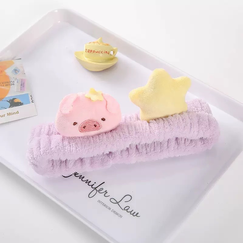 Caricatura verde rana correa de cabello mujer nuevo lindo gran ojo correa de cabello lavar la cara correa de cabello máscara de Navidad tocado