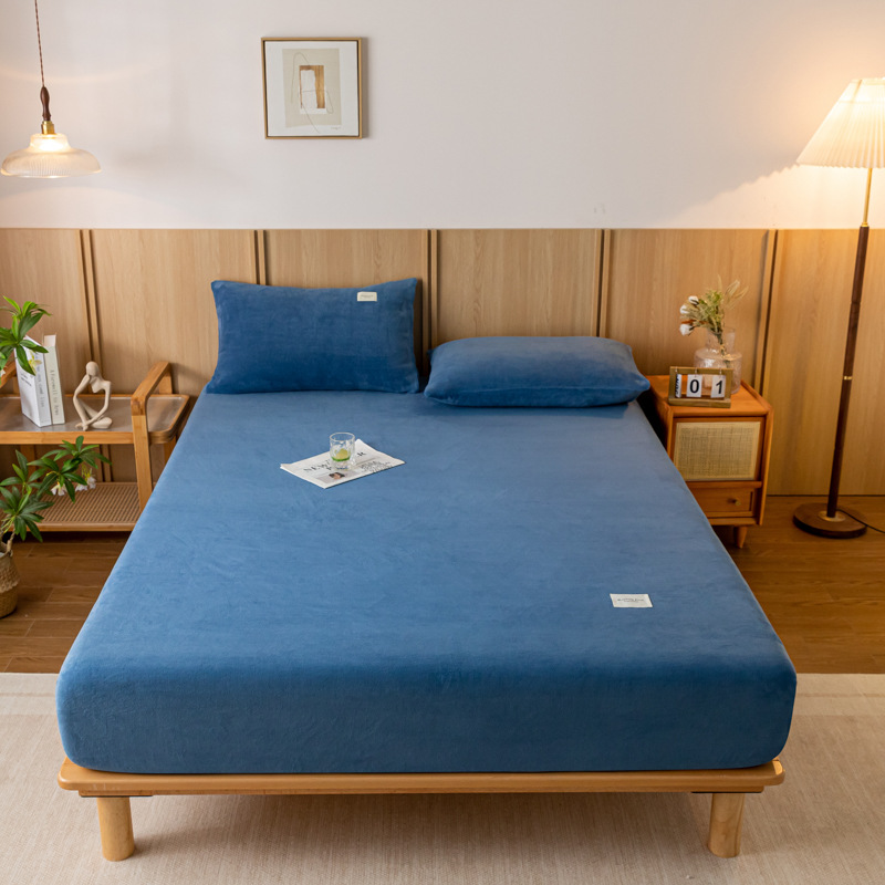 2024 nueva sábana de terciopelo de leche simple de color sólido