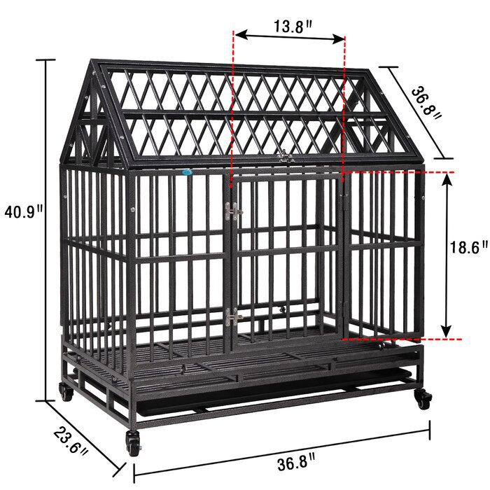 41”h+Heavy-duty+Metal+Do