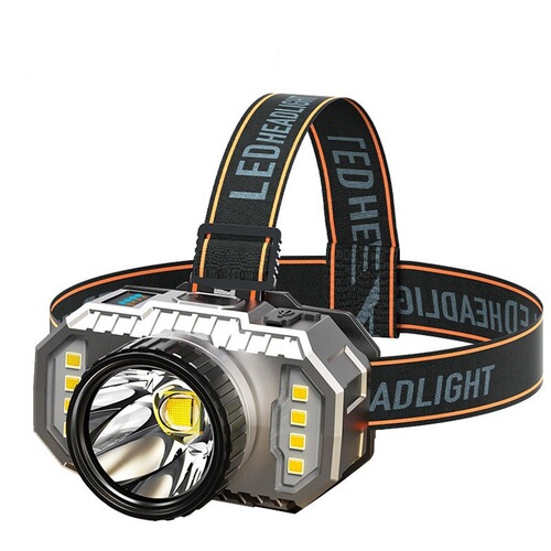 Wholesale running lamp headlamp household night fishing strong light camping lamp emergency lamp outdoor USB rechargeable headlamp power display