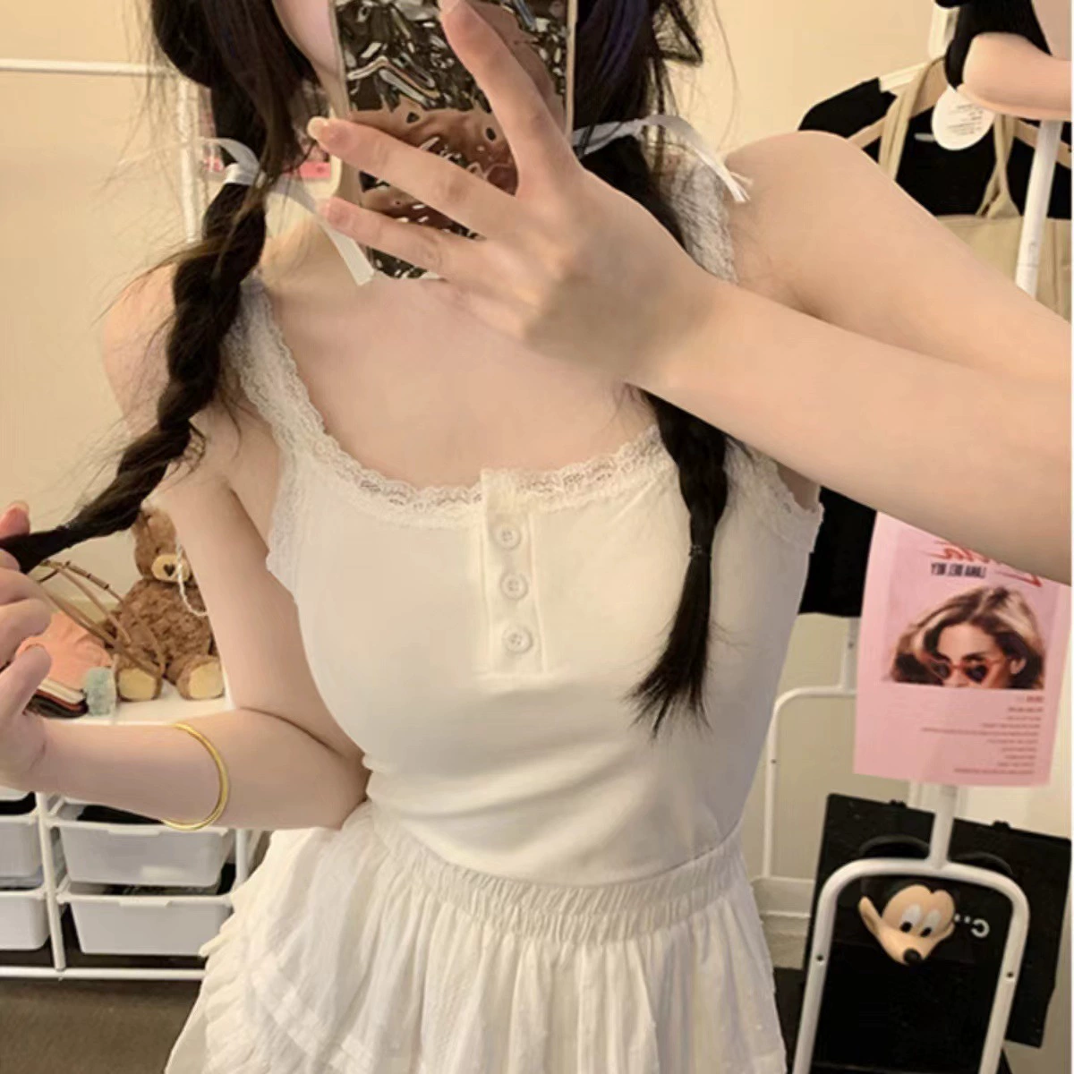 Чистый ветер кружевные пуговицы маленький жилет камзол женский сладкий и пряный летом