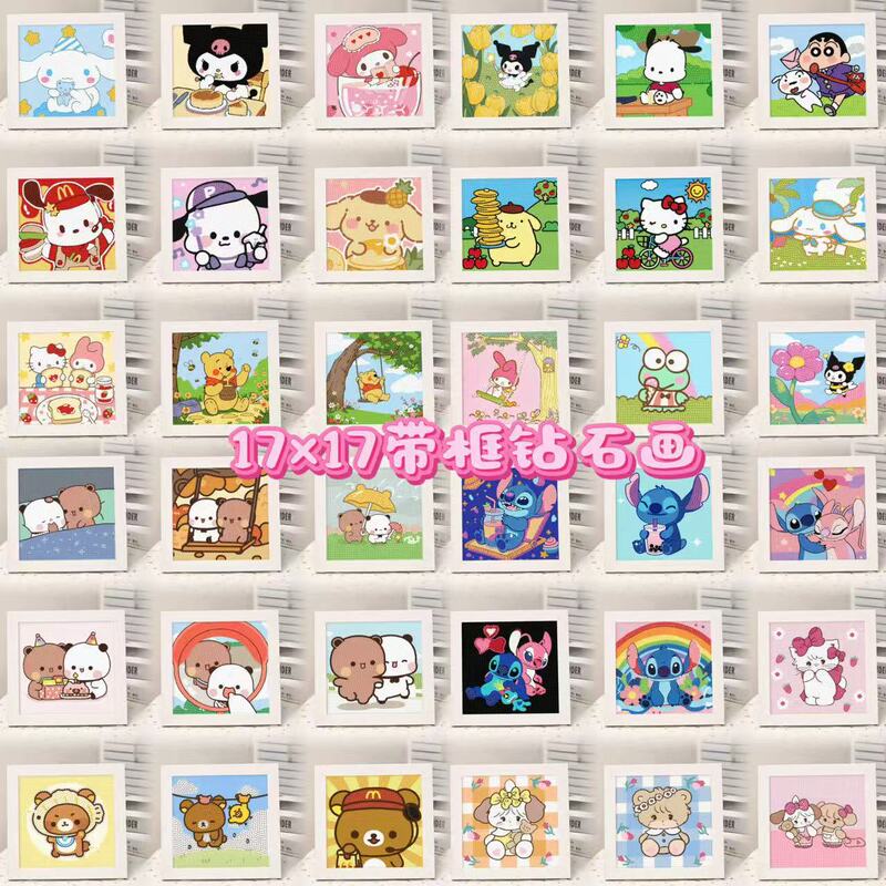 Kuromi Diamond Painting Handmade DIY Sanrio Diamond Stickers Stitch Bright Diamond Rhinestone Painting Gift Wholesale Kuromi Diamond Painting Handmade DIY Sanrio Diamond Stickers Stitch Bright Diamond Rhinestone Painting Gift Wholesale