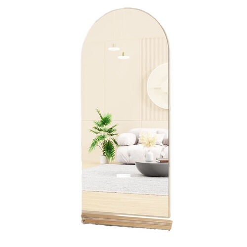 Full-length mirror, floor-to-ceiling mirror, home movable tall and slim clothing store fitting mirror, yoga dance large full-body mirror