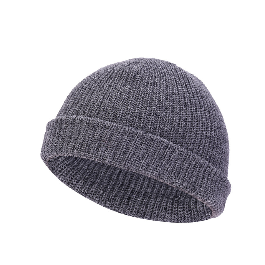 Guapi Short Cold Dome Street Knitted Hat High Elasticity_voghion.com