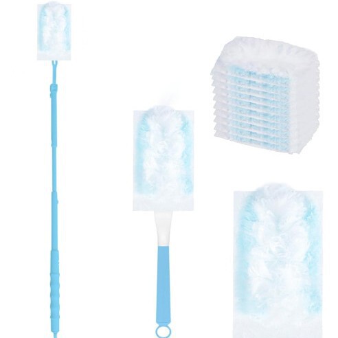 Free Shipping Disposable Electrostatic Dust Duster Fiber Brush Head Feather Duster for Household Desktop Cleaning and Dust Removal