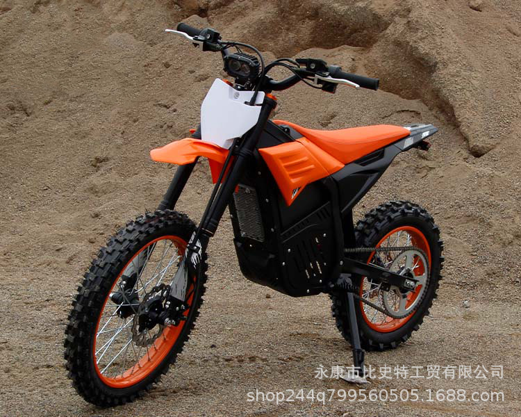 60V Electric Off-Road Mountain Motorcycle for Adults, Small Two-Wheeled Lithium Battery Electric Dirt Bike