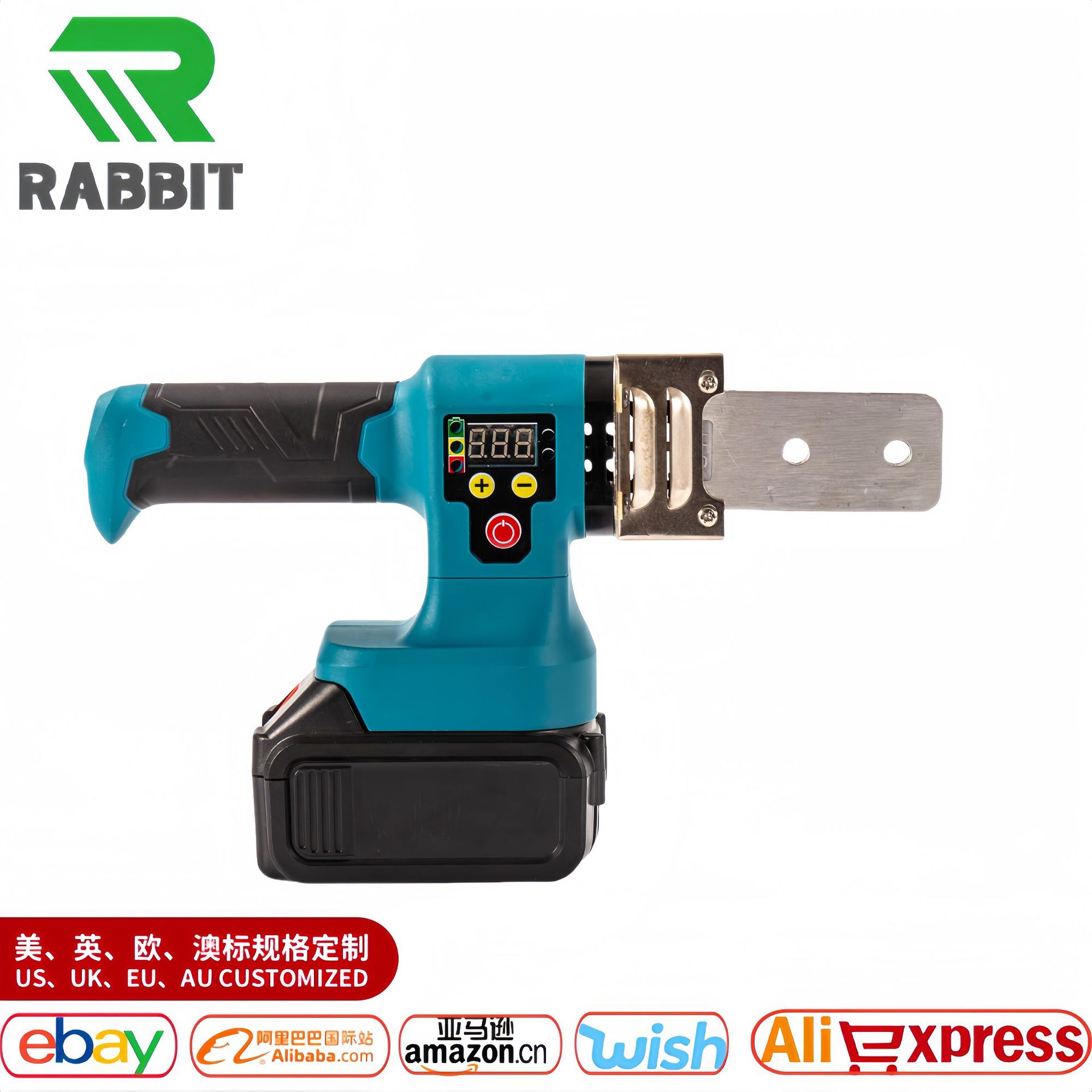 跨境锂电热熔机20-32电子恒温水暖管道热熔器ppr防堵模头水管热熔