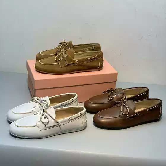 Dongguan-Made Premium~Mu Brand Strappy Vintage Burnished Loafer with Distressed Finish -- Trendy Casual Shoes for Women