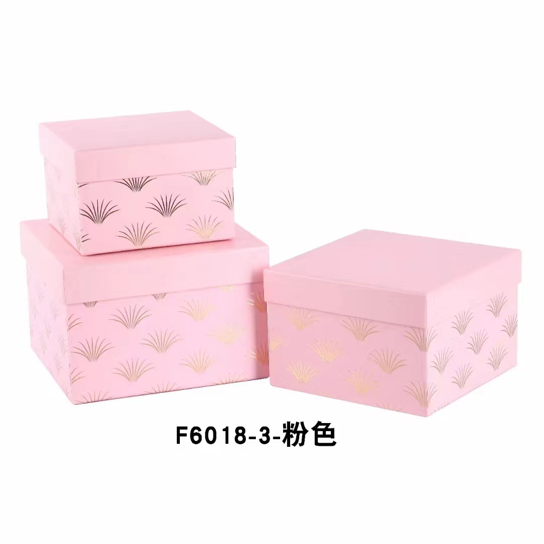 Tapa de impresión cuadrada caja de regalo joyería caja de lápiz labial cumpleaños caja de regalo de Navidad jabón caja de flores en stock