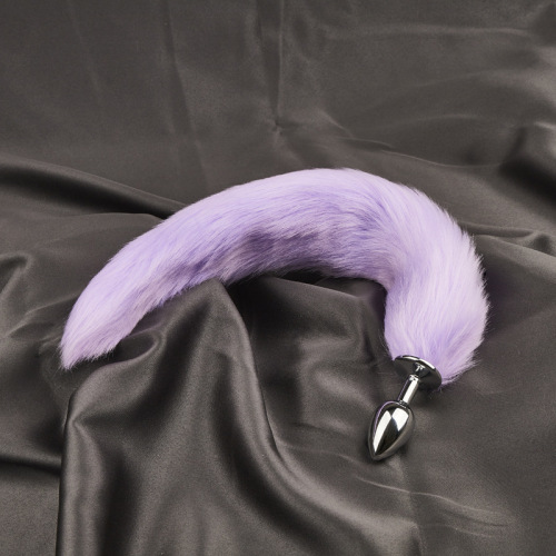 Fox tail metal anal plug sex toy, backyard flirting, female masturbation wear, artificial tail hair expansion prop