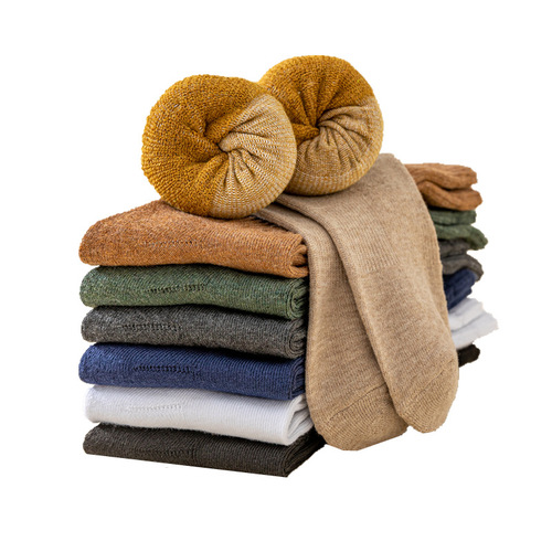 Thick socks men's winter high socks autumn and winter velvet thickened warm socks women's terry socks winter sports socks