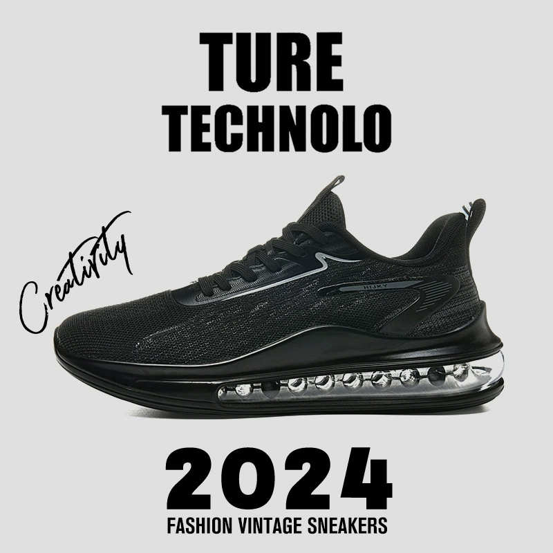 2025 дышащая летняя мужская обувь новая сетчатая черная устойчивая к загрязнению спортивная обувь