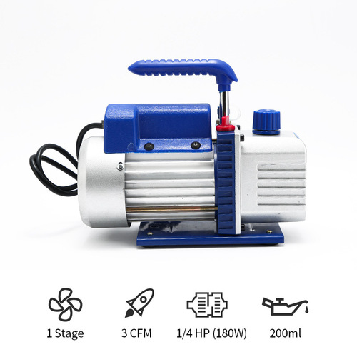 3/3.5CFM Portable Convenient Vacuum Pump Rotary Vane Vacuum Pump Air Conditioning Repair Refrigerant Cooling Small Vacuum Pump