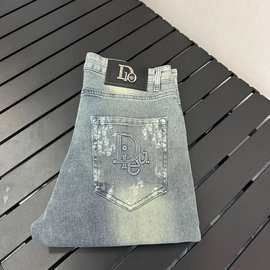 港风潮男四季新款2025个性字母牛仔裤嘻哈潮高街潮流痞帅男牛仔长