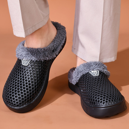 2026 new European and American men's fashionable clogs mopping casual slippers with soft soles