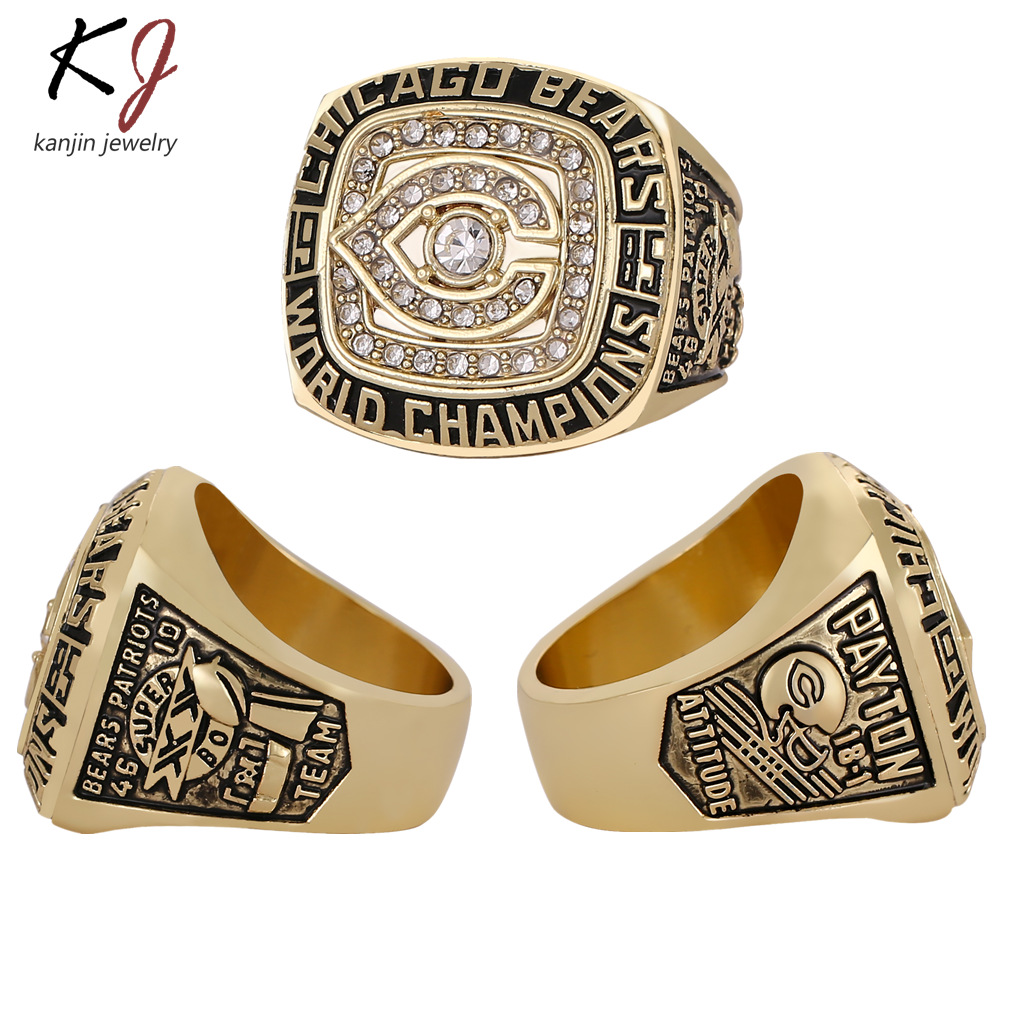 Cross-border hot NFL 1985 Chicago Cubs championship ring Football Men's ring manufacturers wholesale