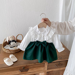 婴幼儿宝宝春秋洋气公主连衣裙小孩秋款衣服女童秋装裙子周岁礼服