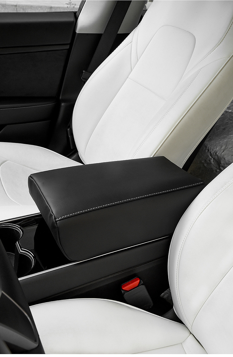 Suitable for Tesla model/3 armrest box heightening cover protective pad 23 modelx modified accessories