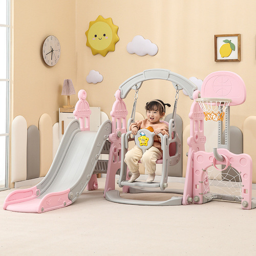 Children's slide swing combo set, small indoor home kindergarten baby kids playground toy