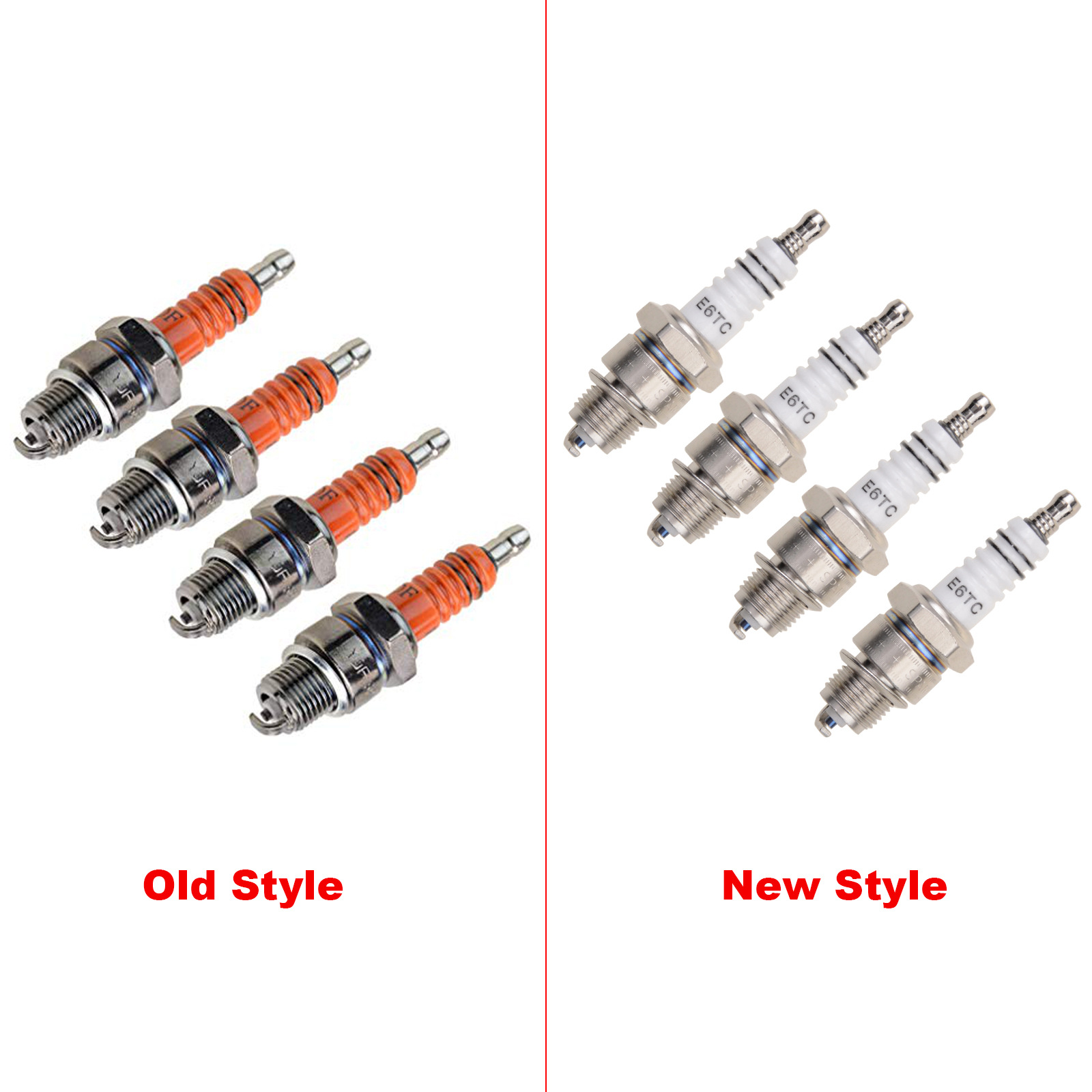 E6TC-F5TC-L7T-A7TC-D8TC Single Pole Spark Plug for Motorcycle ATV
