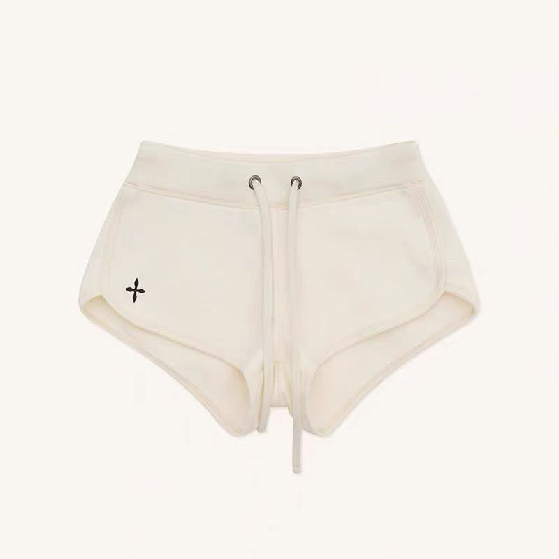 SMFKRove Wandering Low Waist Running Shorts PS012B/W/SD Retro Sports Shorts New Women