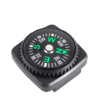 户外热销指南针现货20mm皮套指南针伞绳手链登山扣专用配件指南针