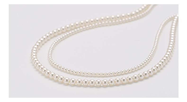 Simple Style Round Artificial Pearl Beaded Women's Necklace display picture 3