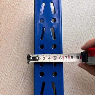 可定制非标倒八孔55*57*1.5mm侧面带梯形孔立柱型材重型货架配件