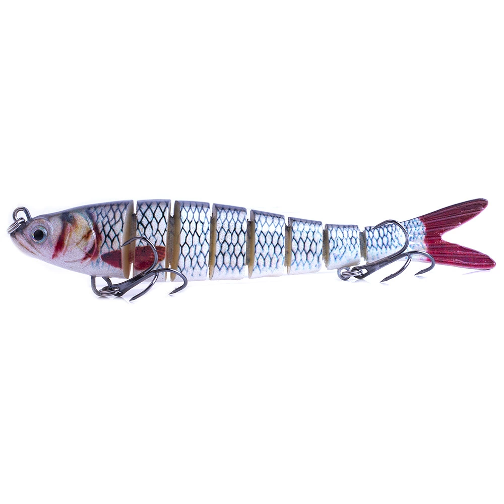 Многоштоковая рыбалка swimbait приманка 14 см 26 г, 8-сегментная тонущая имитация леща