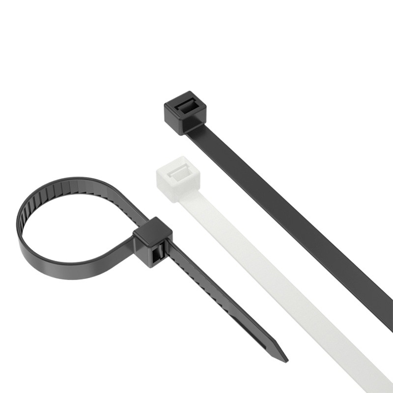 Fabricante de bridas de nylon 3*100*4x150*5*200*8*250 bridas de plástico bridas de bridas grandes blancas negras