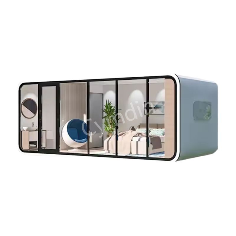 Área escénica al aire libre Apple cabet B & B fabricante camping cápsula espacial oficina inteligente sala de contenedores roja en línea salón