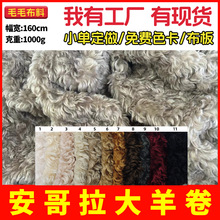 安哥拉大羊卷 长毛羊卷羊卷绒圈圈绒弯曲蒸汽绒服装玩具毛绒面料