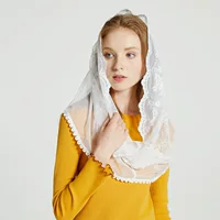 Кружевной платок для мусульманок, этнический религиозный церковный вуаль, шаль, кросс-бордер Amazon AliExpress