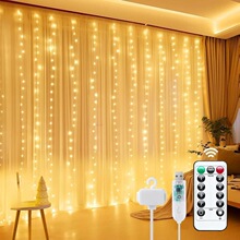 P 89228 Copper Wire Curtain Lights Christmas Decoration �~�z