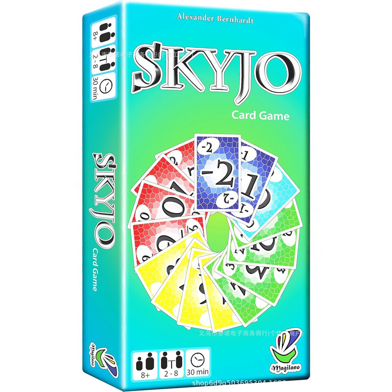 跨境专供skyjo卡牌法语版天空城桌游家庭聚会纸牌游戏休闲娱乐卡|undefined