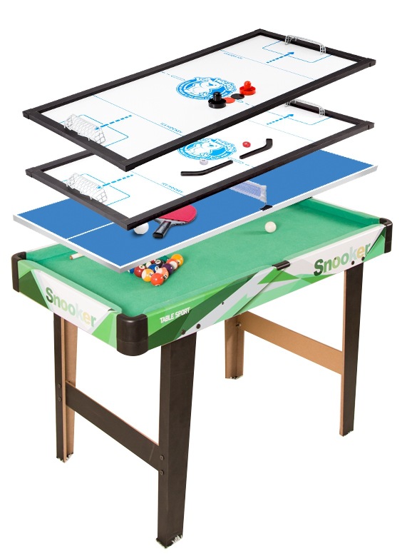 Mesa de billar multifuncional 3 - en - 1 4 - en - 1 fútbol hockey sobre hielo mesa de tenis de mesa juguetes para niños