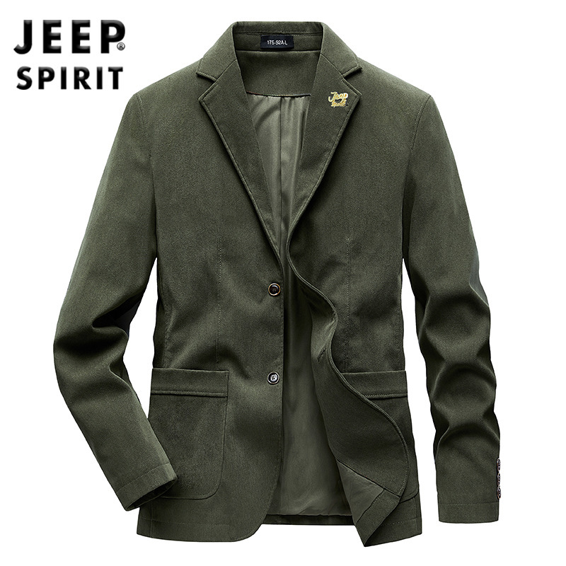 Jeep Spring/Autumn New Men's Casual Suit, Solid Color, Washed Cotton, Two-Button Blazer, Men's Outerwear 9808 Jeep Spring/Autumn New Men's Casual Suit, Solid Color, Washed Cotton, Two-Button Blazer, Men's Outerwear 9808