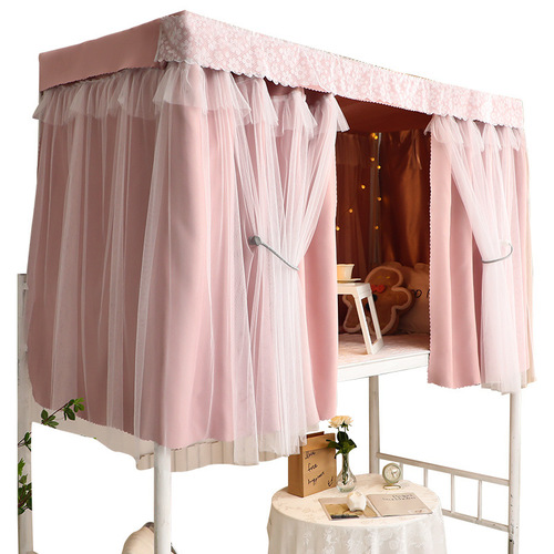 Wholesale thickened princess bed curtain gauze strong blackout student dormitory bunk bed curtain curtain dormitory female window