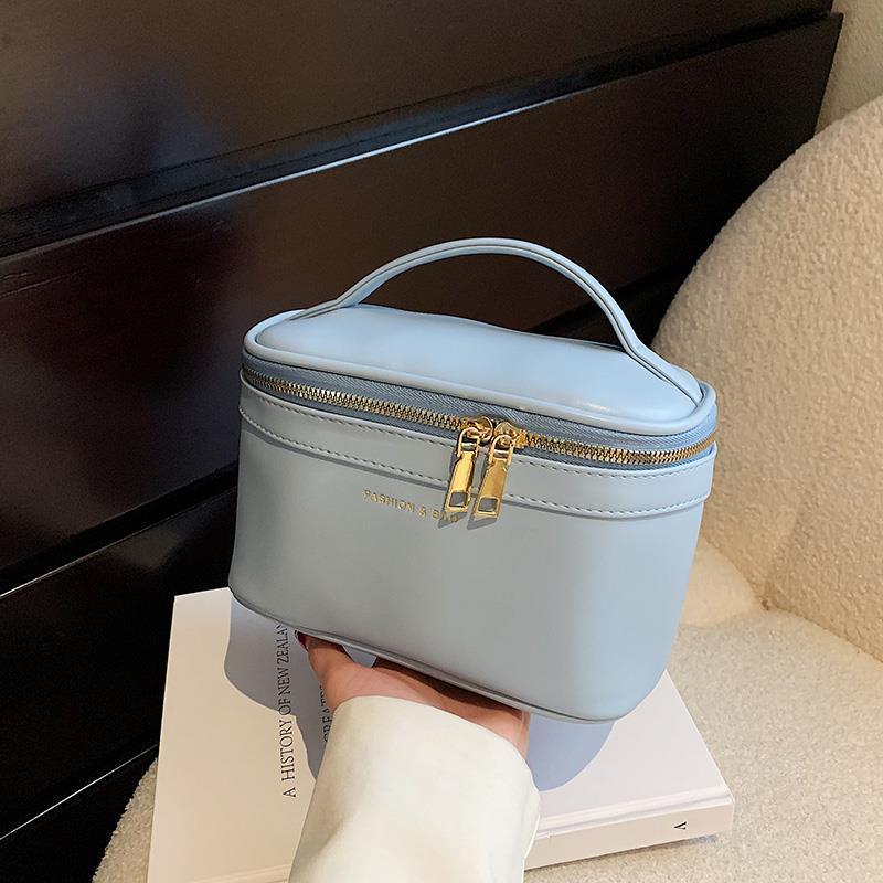 新品ポーチレディース大容量pu防水洗面バッグポータブル旅行高级感口紅化粧品収納袋|undefined