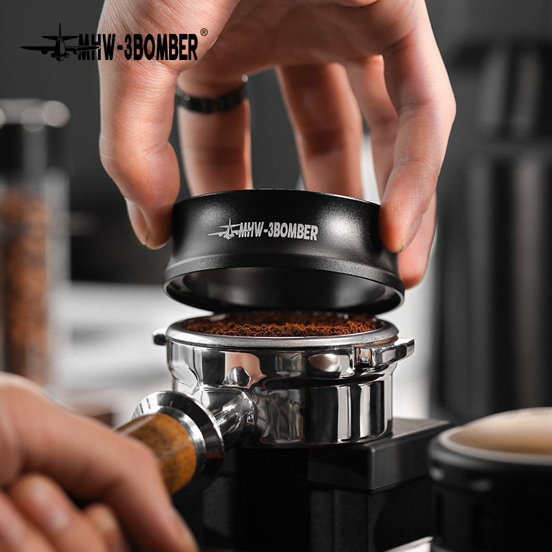MHW bomber coffee machine handle connected to the powder ring magnetic attraction connected to the powder ring anti-flying powder cloth powder ring 51/53/58mm