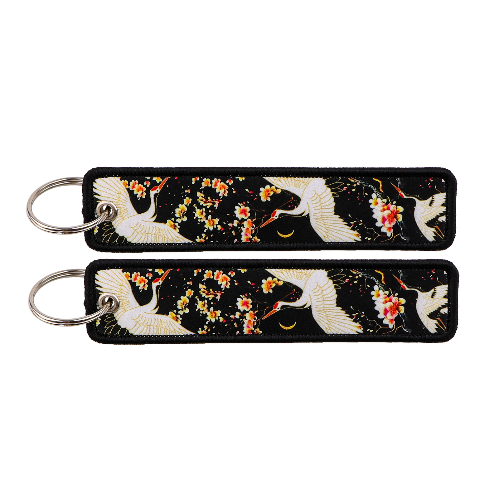 日本式の波の荷印の鍵は錦鯉の掛け物の国風の仙鶴の学生の証明書を掛けて布芸のキーホルダーの部品を飾ります。